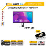 VIEWSONIC MONITOR 27” VX2762U-4KIPS 4K 60Hz/ประกัน 3 Years/BY ITSTORE ONLINE