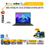 MSI STEALTH 16 AI STUDIO A1VFG-231TH/Ultra 7 processor 155H/Warranty : 3 Years/BY ITSTORE-ONLINE