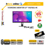 [ผ่อน 0% 10 ด.]VIEWSONIC MONITOR 27” VX2762U-4KIPS 4K 60Hz/ประกัน 3 Years/BY ITSTORE ONLINE