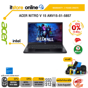 [ผ่อน 0% 10 ด.]ACER NITRO V 15 ANV15-51-5857/i5-13420H/ประกัน 3 Years Onsite/BY ITSTORE-ONLINE