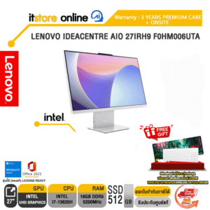 LENOVO IDEACENTRE AIO 27IRH9 F0HM006UTA/ i7-13620H/ประกัน 3 Years+Onsite/BY ITSTORE-ONLINE