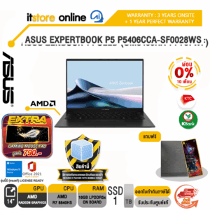 [ผ่อน 0% 10 ด.]ASUS ZENBOOK 14 OLED UM3406HA-PP757WF/R7 8840HS/ประกัน 3 Years Onsite + 1Year Perfect Warranty/BY ITSTORE ONLINE