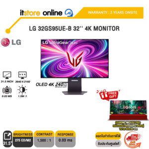 LG 32GS95UE-B 32'' 4K MONITOR/OLED 4K 204Hz/ประกัน 2 Years+Onsite/BY ITSTORE-ONLINE