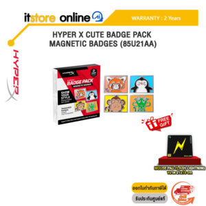 HYPER X CUTE BADGE PACK MAGNETIC BADGES (85U21AA)/ประกัน2 Years/BY ITSTORE ONLINE