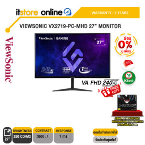 [ผ่อน 0% 6 ด.] VIEWSONIC VX2719-PC-MHD 27” MONITOR/VA FHD 240Hz/ประกัน 3 Years/BY ITSTORE-ONLINE