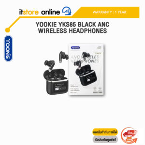 YOOKIE YKS85 BLACK ANC WIRELESS HEADPHONES/ประกัน 1 Year/BY ITSTORE ONLINE