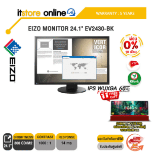 [ผ่อน 0% 10 ด.]EIZO MONITOR 24.1" EV2430-BK(IPS WUXGA/60Hz)/ประกัน 5 Years/BY ITSTORE-ONLINE