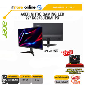 ACER NITRO GAMING LED 27" KG273UEBMIIPX(IPS/2K/100Hz)/ประกัน 3 Years/BY ITSTORE-ONLINE