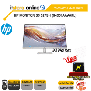HP MONITOR S5 527SH (94C51AA#AKL)(IPS FHD 100Hz)/ประกัน 3 Years Onsite/BY ITSTORE-ONLINE