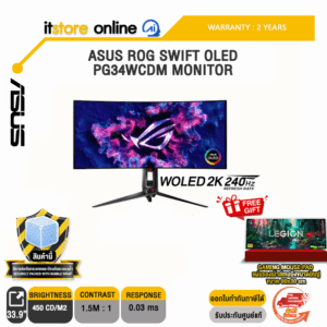 ASUS ROG SWIFT OLED PG34WCDM MONITOR/ประกัน 2 years/BY ITSTORE-ONLINE