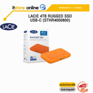 LACIE 4TB RUGGED SSD USB-C (STHR4000800)/ประกัน 5 Years/BY ITSTORE-ONLINE