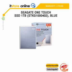 Seagate One Touch SSD 1TB (STKG1000402), BLUE/ประกัน 3 Years/BY ITSTORE-ONLINE
