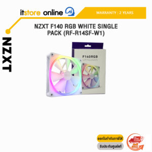 NZXT F140 RGB WHITE SINGLE PACK (RF-R14SF-W1)/ประกัน 2 Year/BY ITSTORE-ONLINE