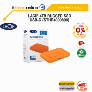 [ผ่อน 0% 10 ด.]LACIE 4TB RUGGED SSD USB-C (STHR4000800)/ประกัน 5 Years/BY ITSTORE-ONLINE