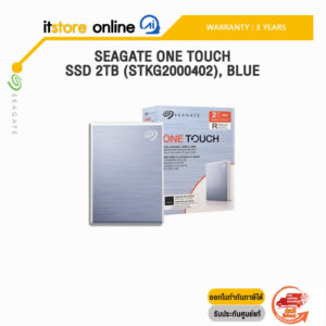 Seagate One Touch SSD 2TB (STKG2000402), BLUE/ประกัน 3 Years/BY ITSTORE-ONLINE