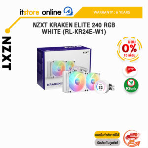[ผ่อน 0% 10 ด.] NZXT KRAKEN ELITE 240 RGB WHITE (RL-KR24E-W1)/ประกัน 6 Year/BY ITSTORE-ONLINE