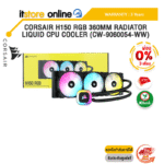 [ผ่อน 0% 3 ด.]CORSAIR H150 RGB 360MM RADIATOR LIQUID CPU COOLER (CW-9060054-WW)/ประกัน 3 Years/BY ITSTORE-ONLINE