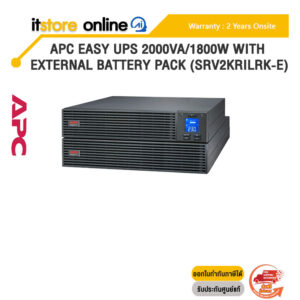 APC” Easy UPS 2000VA/1800W with External Battery Pack (SRV2KRILRK-E)/ประกัน 2 Years Onsite/BY ITSTORE-ONLINE