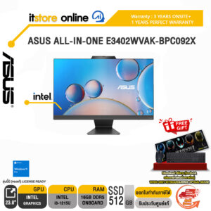 ASUS ALL-IN-ONE E3402WVAK-BPC092X/i3-1215U/ประกัน3YOnsite+1YPerfectWarranty/BY ITSTORE-ONLINE
