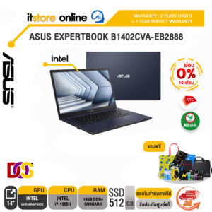[ผ่อน 0% 10 ด.]ASUS EXPERTBOOK B1402CVA-EB2888/I7-1355U/ประกัน 3 Years Onsite + 1 Year Perfect Warranty/BY ITSTORE-ONLINE