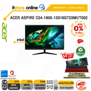 [ผ่อน 0% 10 ด.]ACER ASPIRE C24-1800-13316GT23MI/T002/ประกัน 3 Years Onsite/BY ITSTORE ONLINE