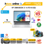 [ผ่อน 0% 10 ด.]HP OMNIBOOK X 14-FE1012QU/Snapdragon® X Plus X1P-42-100/ประกัน 3 Year Onsite + 1 Year ADP/BY ITSTORE ONLINE