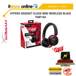 HYPERX HEADSET CLOUD MINI WIRELESS BLACK : 7G8F1AA/ประกัน 2 Years/BY ITSTORE ONLINE