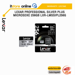 Lexar Professional Silver Plus microSDXC 256GB LXR-LMSSIPL256G/ประกัน LIFETIME/BY ITSTORE-ONLINE
