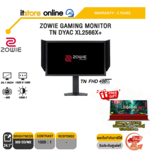 ZOWIE GAMING MONITOR TN DYAC XL2566X+/ประกัน 3 Years/BY ITSTORE ONLINE
