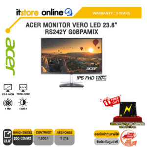ACER MONITOR VERO LED 23.8” RS242Y G0BPAMIX (IPS FHD 120Hz)/ประกัน 3 Years/BY ITSTORE-ONLINE