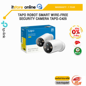 [ผ่อน 0% 3 ด.]TAPO ROBOT SMART WIRE-FREE SECURITY CAMERA TAPO-C425/ประกัน 1YEAR/BY ITSTORE ONLINE