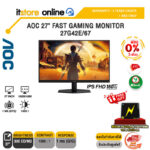 [ผ่อน 0% 3 ด.]AOC 27" FAST GAMING MONITOR 27G42E/67(IPS FHD 180Hz)/ประกัน 3 Years Onsite + BKK ONLY/BY ITSTORE-ONLINE
