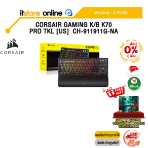 [ผ่อน 0% 6 ด.]CORSAIR GAMING K/B K70 PRO TKL [US]  CH-911911G-NA/ประกัน 2 Years/BY ITSTORE-ONLINE
