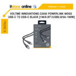 VOLTME INNOVATIONS C2032 POWERLINK MOSS USB-C TO USB-C BLACK [1M/3.3FT/USB2.0/5A-100W]/ประกัน 2 Years/BY ITSTORE-ONLINE