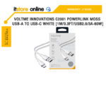 VOLTME INNOVATIONS C2001 POWERLINK MOSS USB-A TO USB-C WHITE [1M/3.3FT/USB2.0/3A-60W]/ประกัน2 Years/BY ITSTORE-ONLINE