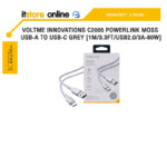 VOLTME INNOVATIONS C2005 POWERLINK MOSS USB-A TO USB-C GREY [1M/3.3FT/USB2.0/3A-600W]/2 Years/BY ITSTORE-ONLINE