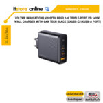 VOLTME INNOVATIONS V2027TH REVO 140 TRIPLE-PORT PD 140W WALL CHARGER WITH GAN TECH BLACK [2xUSB-C,1xUSB-A PORT]/ประกัน2y/BY ITSTORE ONLINE