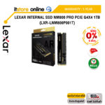 [ผ่อน 0% 6 ด.]Lexar Internal SSD NM800 Pro PCIe G4x4 1TB (LXR-LNM800P001T)/ประกัน 5 Years/BY ITSTORE-ONLINE