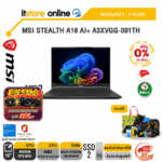 [ผ่อน 0% 10 ด.]MSI STEALTH A16 AI+ A3XVGG-091TH /Ryzen AI 9 HX 370/ประกัน 3 Years/BY ITSTORE-ONLINE
