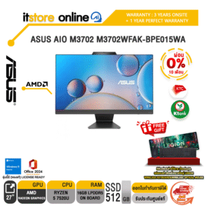 [ผ่อน 0% 10 ด.]ASUS AIO M3702 M3702WFAK-BPE015WA /R5 7520U/ประกัน 3 Years Onsite + 1 Year Perfect Warranty/BY ITSTORE-ONLINE