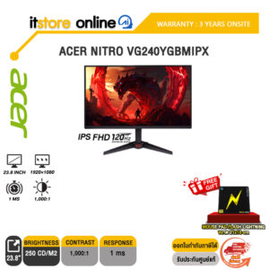 ACER NITRO VG240YGBMIPX (IPS FHD 120Hz)/ประกัน 3 Years Onsite/BY ITSTORE-ONLINE