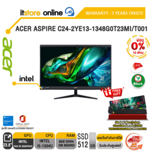[ผ่อน 0% 10 ด.]ACER ASPIRE C24-2YE13-1348G0T23Mi/T001 (DQ.BN1ST.001) /i5-1334U /ประกัน 3 Years Onsite/BY ITSTORE-ONLINE