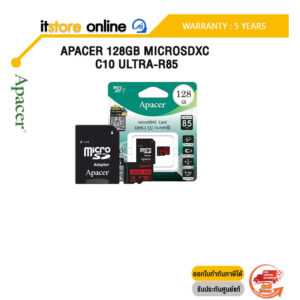 APACER 128GB MICROSDXC C10 ULTRA-R85/ประกัน 5 Years/BY ITSTORE-ONLINE