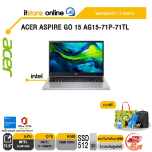 ACER ASPIRE GO 15 AG15-71P-71TL /i7-13620H/ประกัน 2 Years/BY ITSTORE-ONLINE