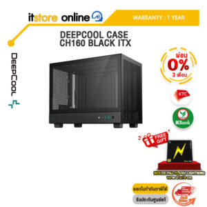 DEEPCOOL CASE CH160 BLACK ITX/ประกัน 1 Year/BY ITSTORE-ONLINE