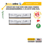 [ผ่อน 0% 3 ด.]APACER NOX RAM DDR5 5200-32GB (16GBX2) AH5U32G52C522MWAA-2 (ZC.A01ST.0D9) DUAL/ประกัน Lifetime/BY ITSTORE-ONLINE