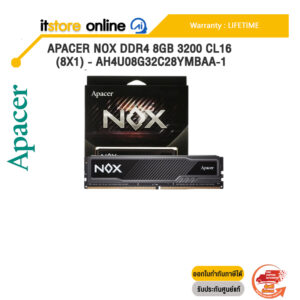 APACER NOX DDR4 8GB 3200 CL16 (8x1) - AH4U08G32C28YMBAA-1/ประกัน Life Time/BY ITSTORE ONLINE