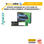 Apacer AS2280Q4X M.2 PCIe Gen4 x4 500GB (4,500/2,500MB/s) AP500GAS2280Q4X-1/ประกัน 3 YEARS