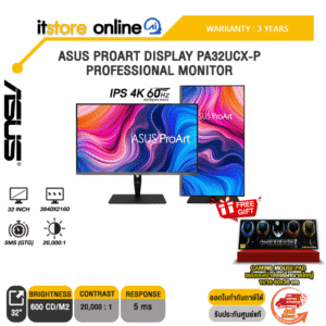 ASUS PROART DISPLAY PA32UCX-P PROFESSIONAL MONITOR(IPS 4K 60Hz)/ประกัน 3 Years/BY ITSTORE-ONLINE