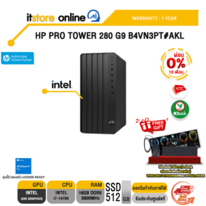 [ผ่อน 0% 10 ด.]HP PRO TOWER 280 G9 B4VN3PT#AKL /i7-14700/ประกัน 1 Year/BY ITSTORE-ONLINE
